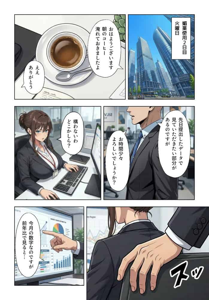 人妻女上司（39）に毎日一滴だけ媚薬を盛ってみた