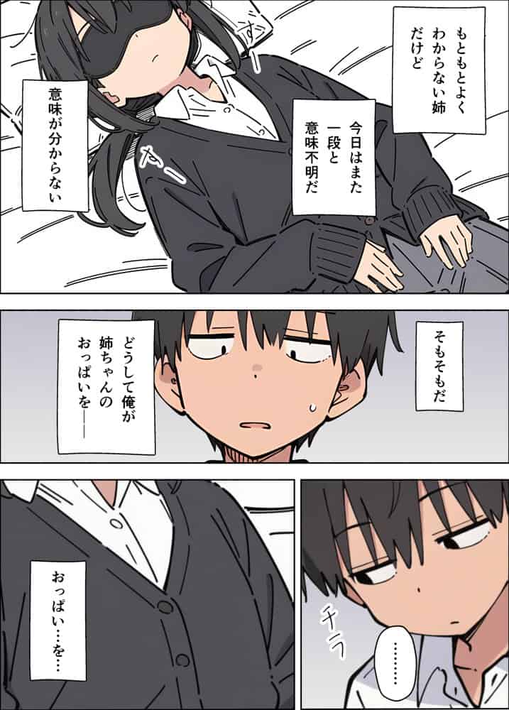 貧乳コンプレックスなジト目姉の育乳を手伝ったが大きくならないので中出しセックスすることになった話