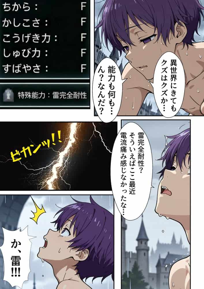 異世界召喚された最弱の雷魔法使い、体術で無双しまくり国へ復讐し、女全員を性奴●にした話