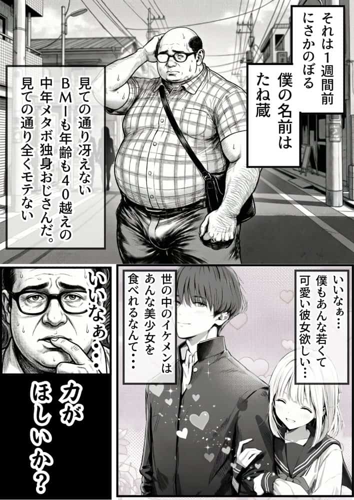 操作系チート能力に覚醒したメタボおじさんが最強スマホで美少女種付け性活