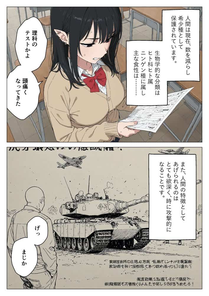 僕の性欲処理係に、黒髪ギャルエルフが任命された話