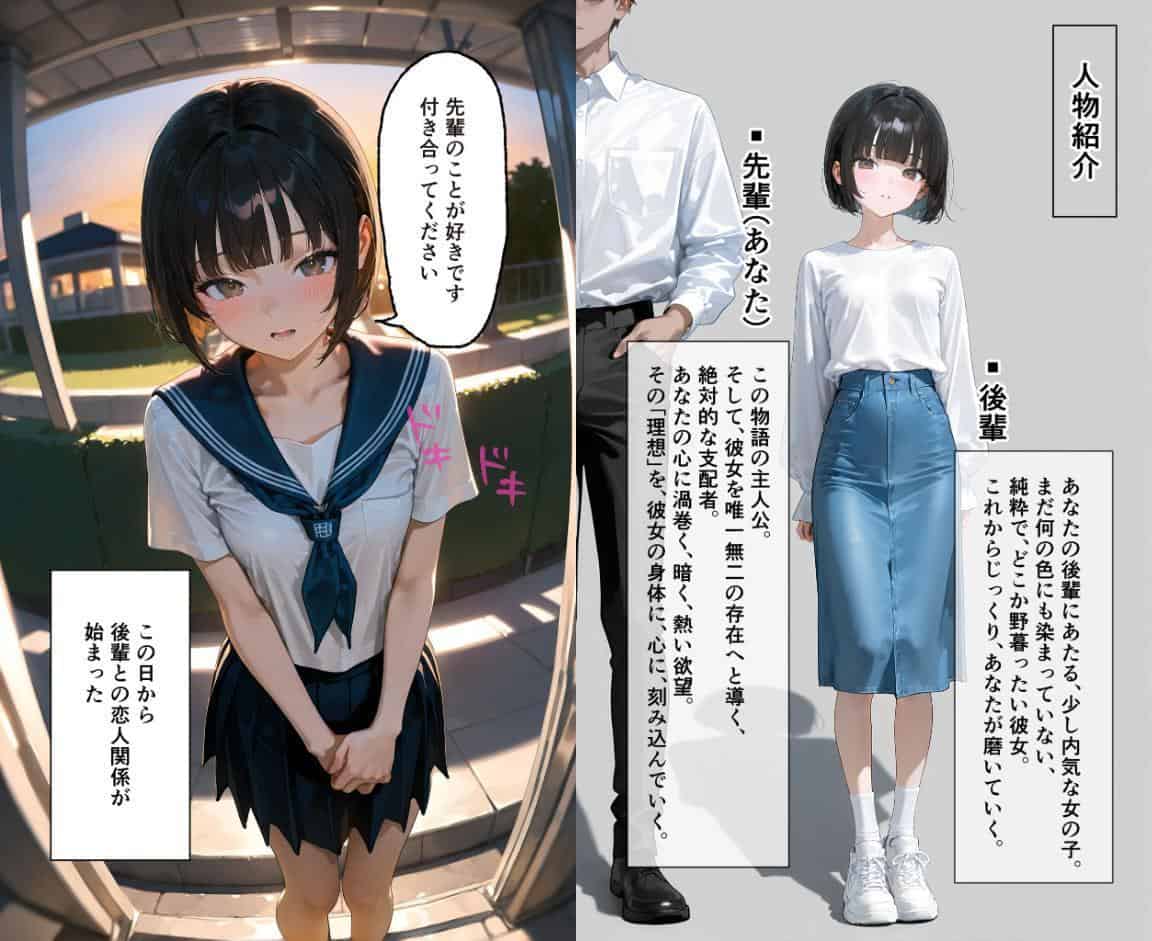 【実話】彼女を俺の性癖に染める過程〜後輩●●がいいなりになるまで〜【第一章】 モザイク版