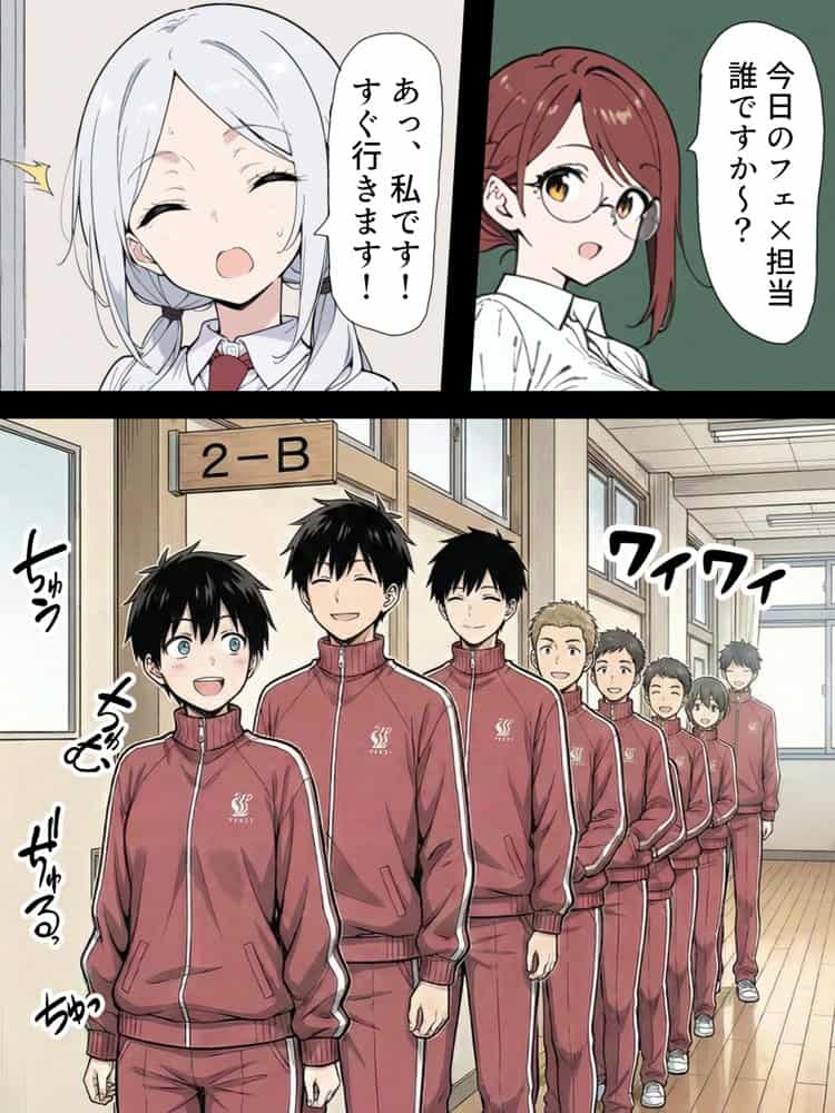 陰キャ転校生はセックス最強 – 仕組まれた性交祭編 –