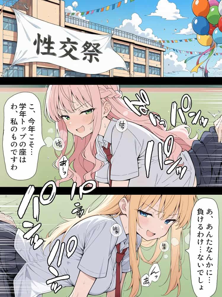 陰キャ転校生はセックス最強 – 仕組まれた性交祭編 –