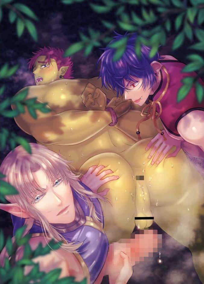 襲い魔オークがエルフとゴブリンの復讐セックスでオナホ堕ち【アダルト版】