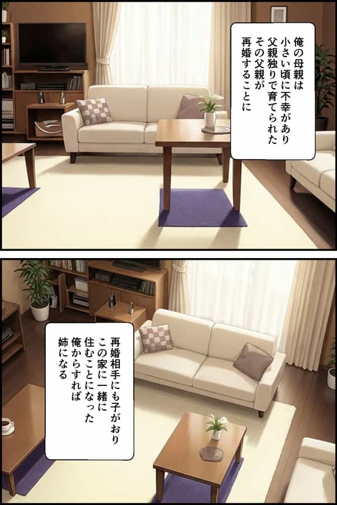 父親の再婚で出来た姉が可愛いだけでなくエロ過ぎて中出しした話