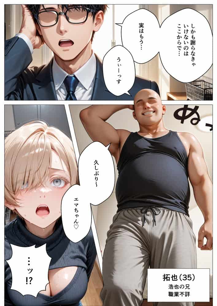 キモ義兄と強●同居〜初めてのデカチンで汗だく本気セックス、乳首ビンビン放尿アクメに堕ちた新妻〜