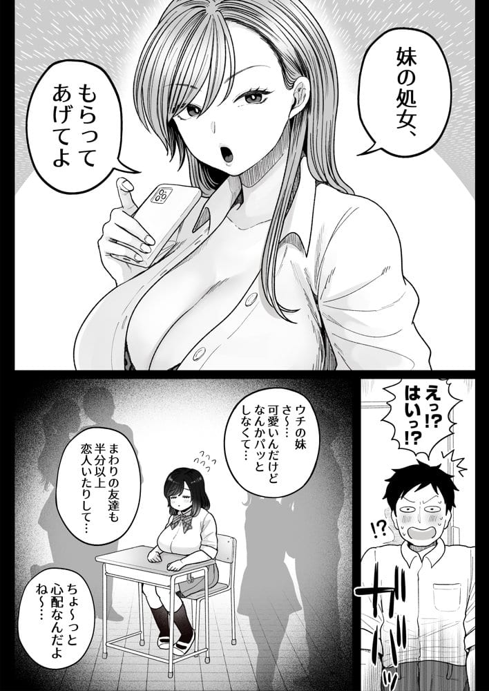 妹の処女、もらってあげてよ