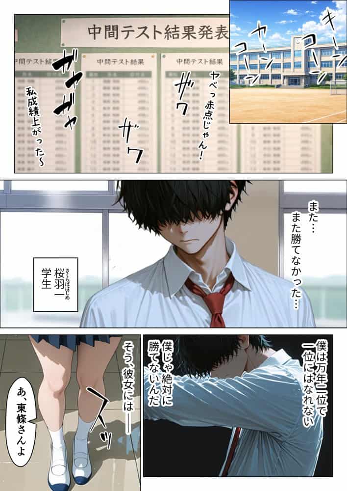 僕が絶対に敵わない学年ーの優等生と試しに生ハメしてみたら連続絶頂で理性崩壊した話