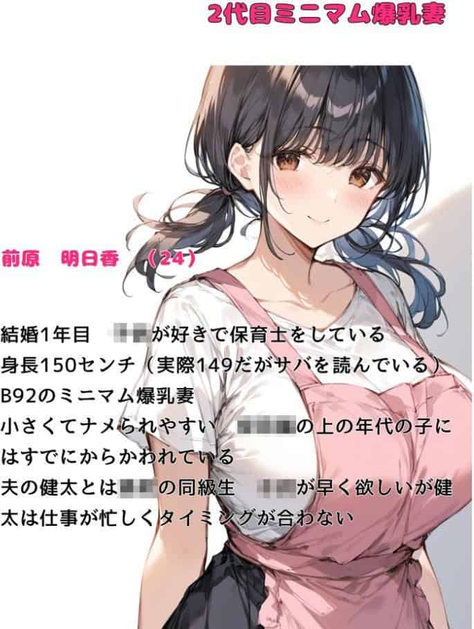 ミニマム爆乳妻NTRホームステイ モザイク版
