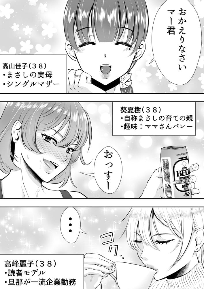 ママ友ハーレム〜僕ん家が欲求不満なおばさん達の溜まり場になってる件〜