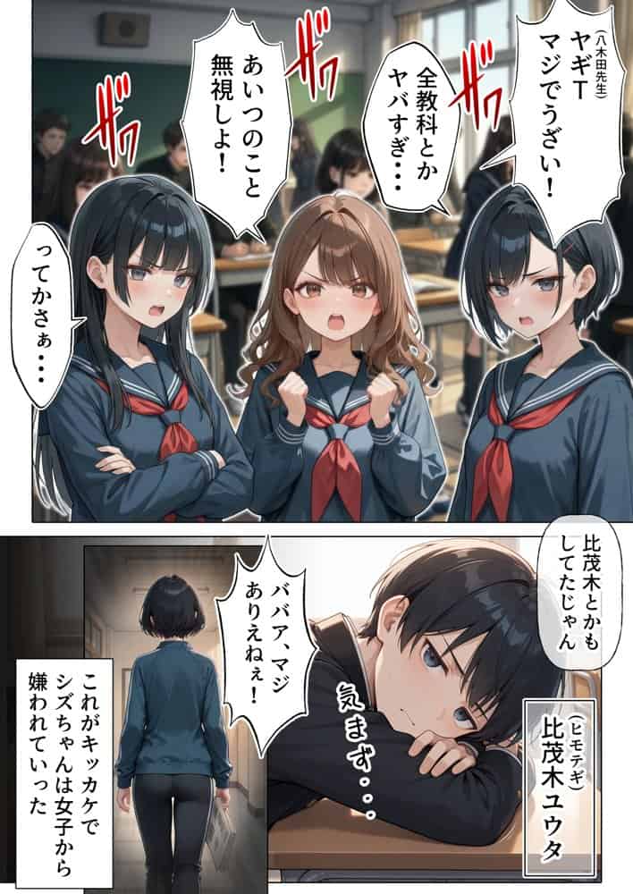 ジト目で地味な巨乳の担任を孕ませたい 担当科目:数学 バレー部顧問 独身 愛称:シズちゃん・ヤギT（30歳）