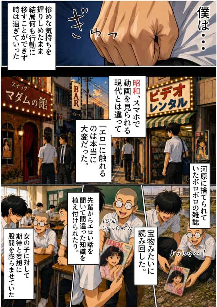 【昭和編】想いを寄せていたクラスメイトが中年メタボ教師（BMI40）と肉体関係だった件