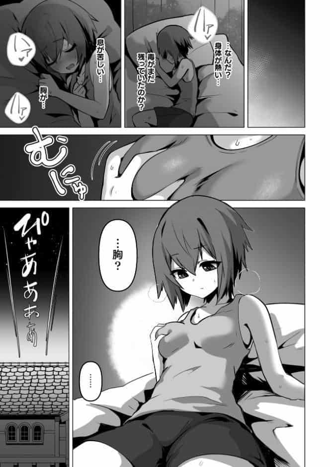 女体化した僕が仲間のエルフに可愛がられる【単話】