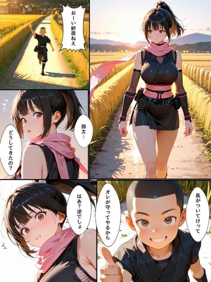 隙だらけな爆乳くの一潜入任務 モザイク版