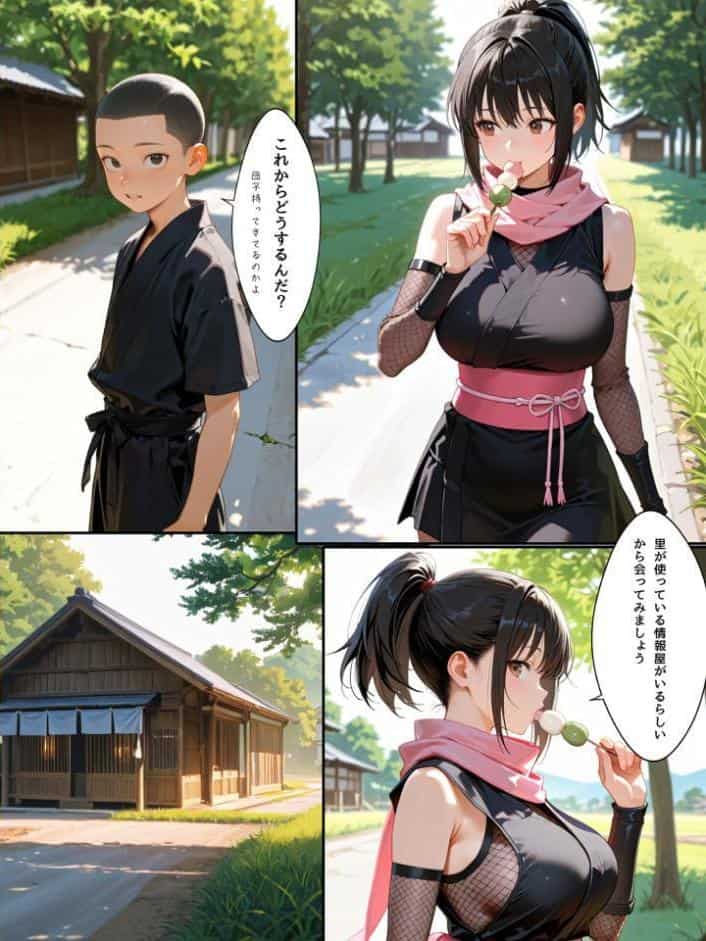 隙だらけな爆乳くの一潜入任務 モザイク版