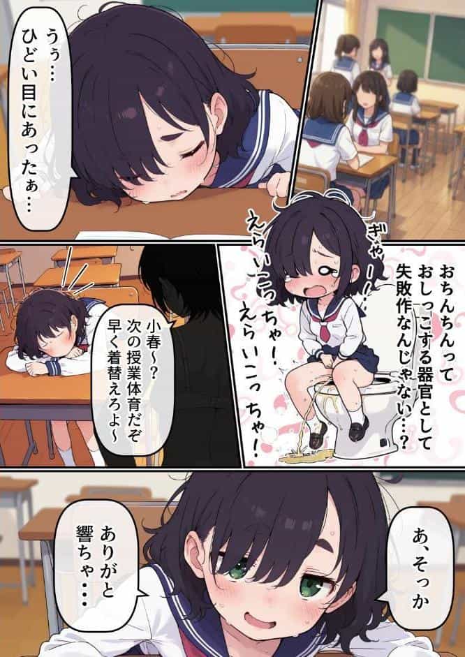 地味なオタク女子にチ〇ポが生えてこれまで縁のなかったSEXにドハマりする【棒消し修正版】
