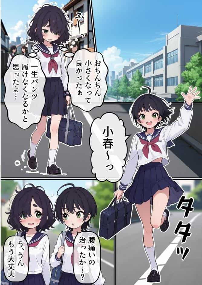 地味なオタク女子にチ〇ポが生えてこれまで縁のなかったSEXにドハマりする【棒消し修正版】