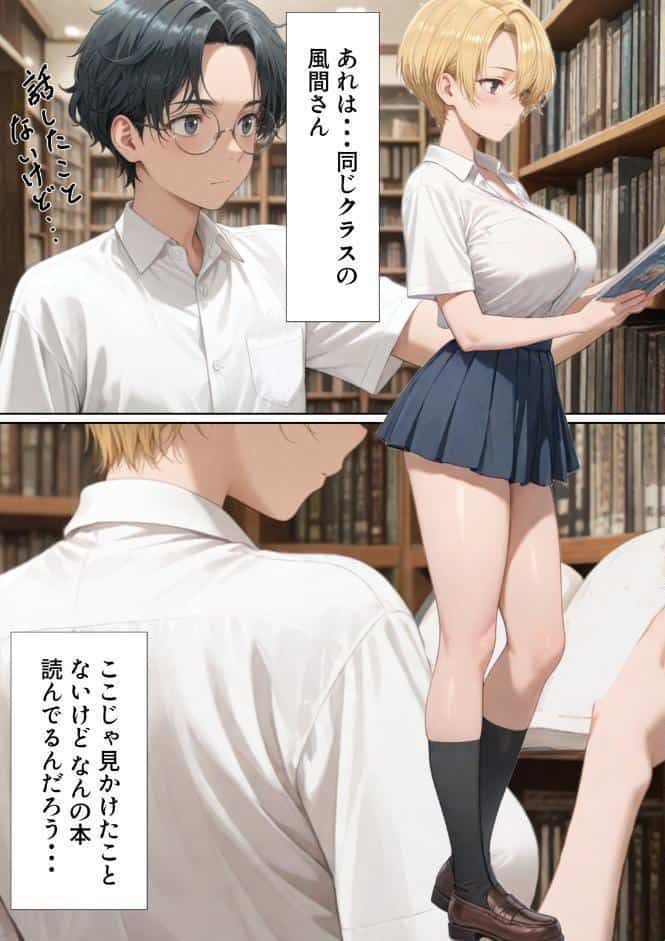 エロ同人大好きな女子校生ギャルがクラスメイトと初濃厚SEX【モザイク版】
