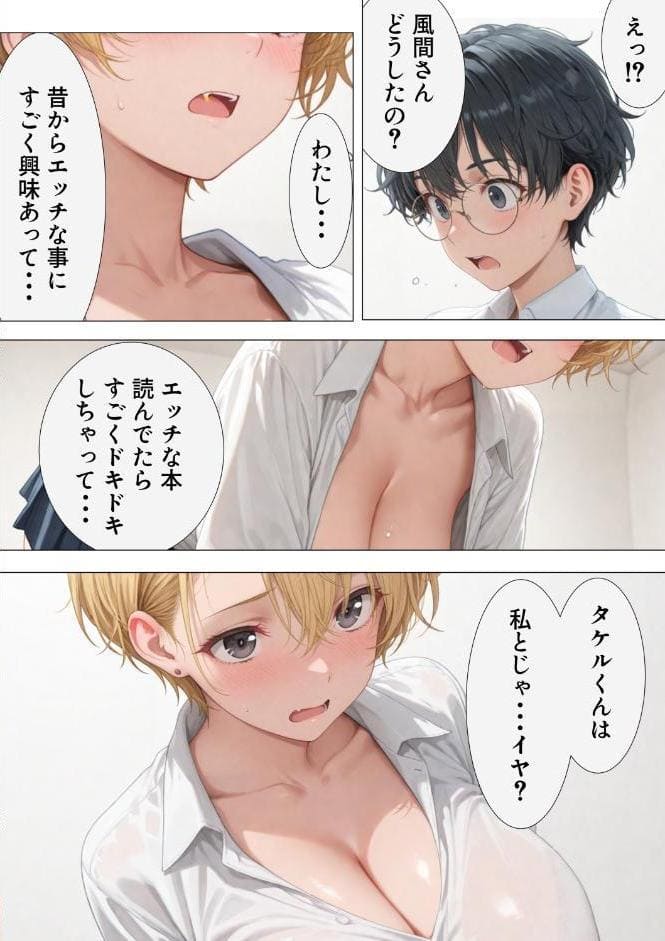 エロ同人大好きな女子校生ギャルがクラスメイトと初濃厚SEX【モザイク版】