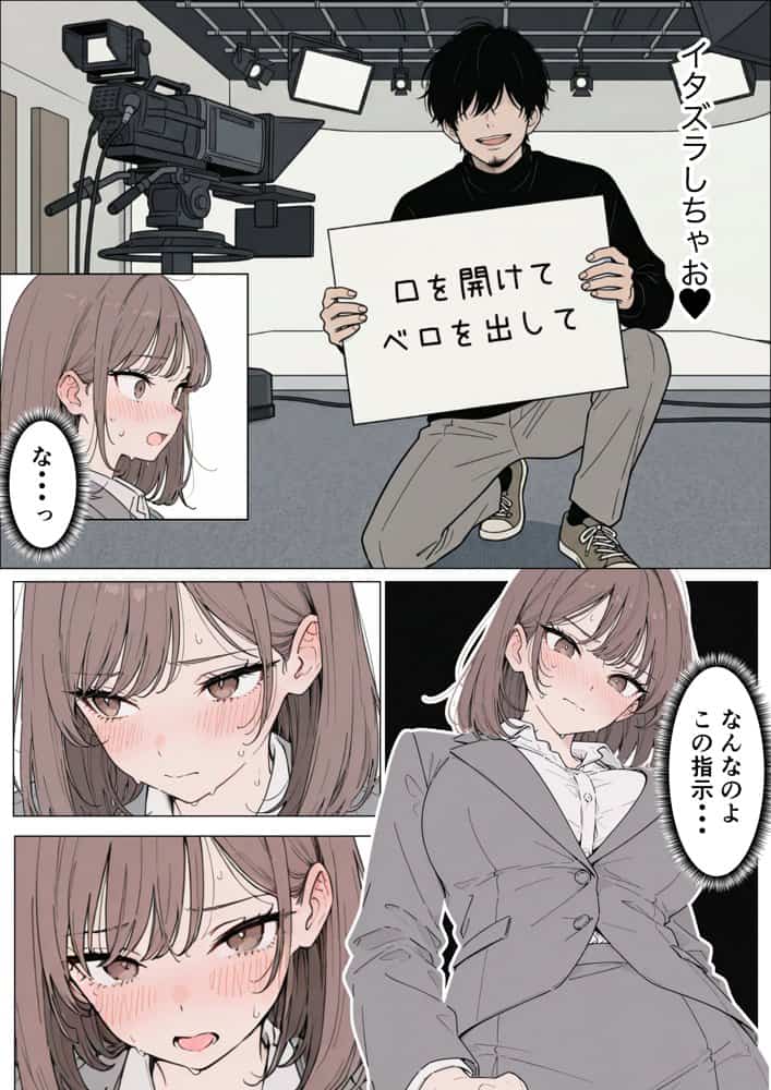 人気絶頂の新人アナウンサーテレビの前で肉便器にしちゃいました