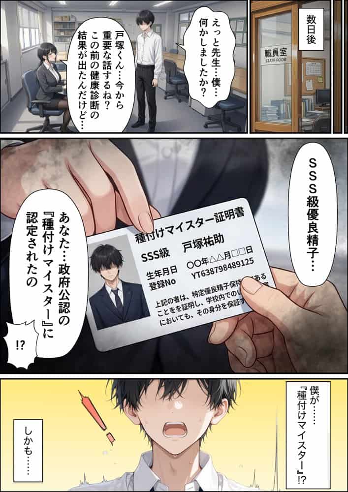 SSS級精子！？―政府公認種付けマイスターになった僕が性悪ギャルを指名する―