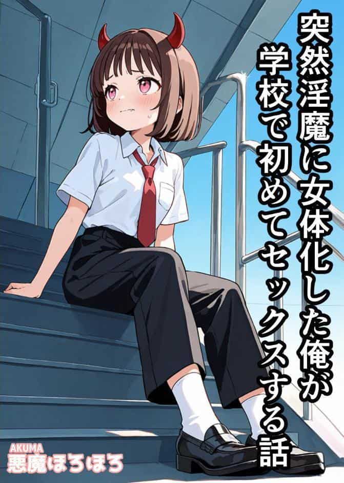 突然淫魔に女体化した俺が学校で初めてセックスする話【モザイク版】