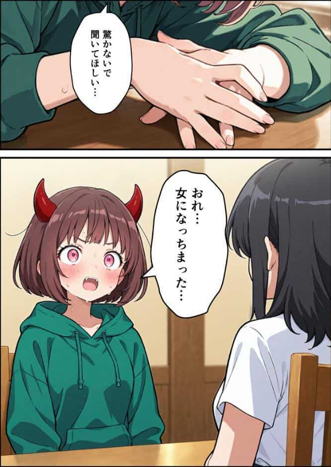 突然淫魔に女体化した俺が妹とセックスする話【モザイク版】