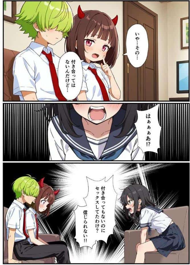 突然淫魔になったおれが妹にメス堕ちさせられる話【モザイク版】