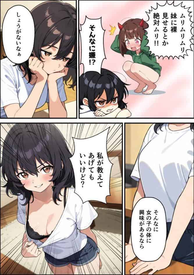 突然淫魔に女体化した俺が妹とセックスする話【モザイク版】