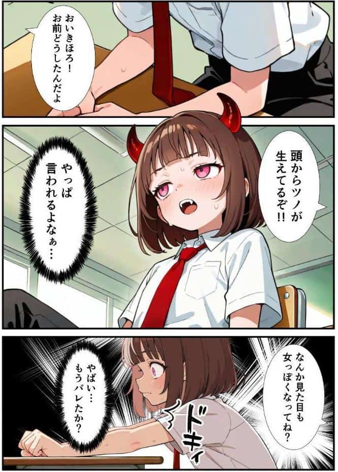 突然淫魔に女体化した俺が学校で初めてセックスする話【モザイク版】