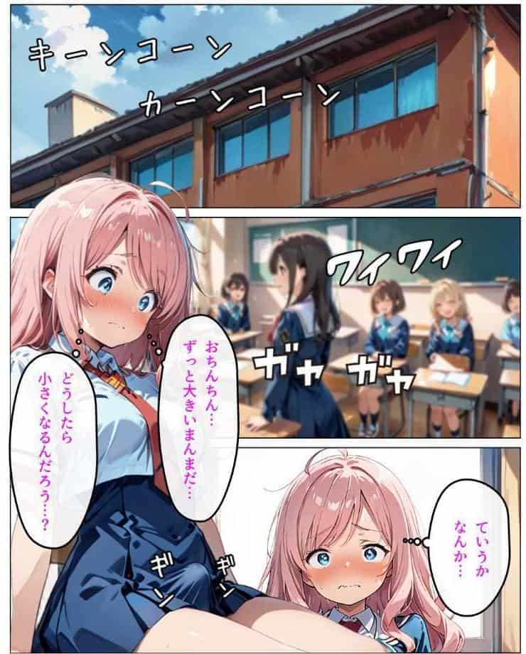 寄生チ〇ポに快楽堕ちして女子校の同級生に種付けしまくる【モザイク版】