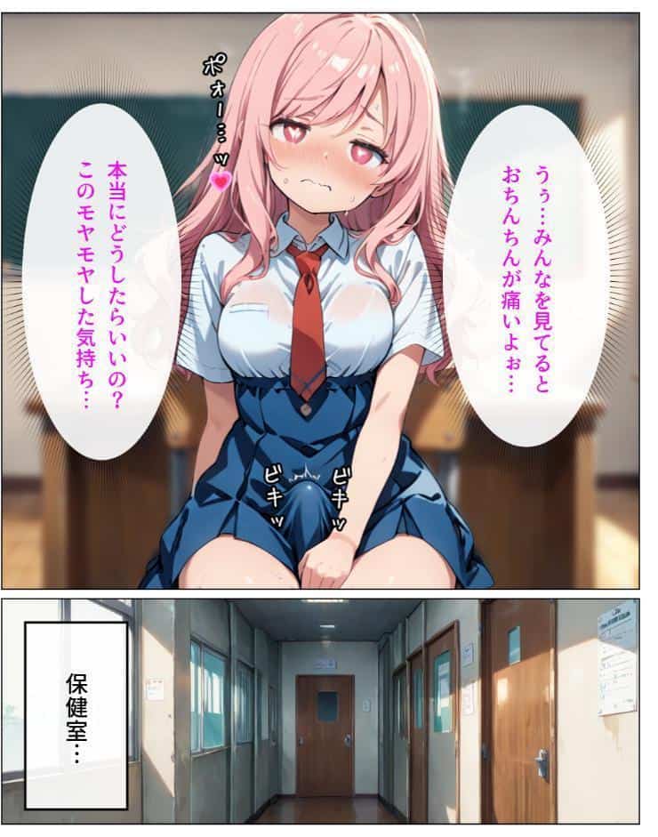 寄生チ〇ポに快楽堕ちして女子校の同級生に種付けしまくる【モザイク版】