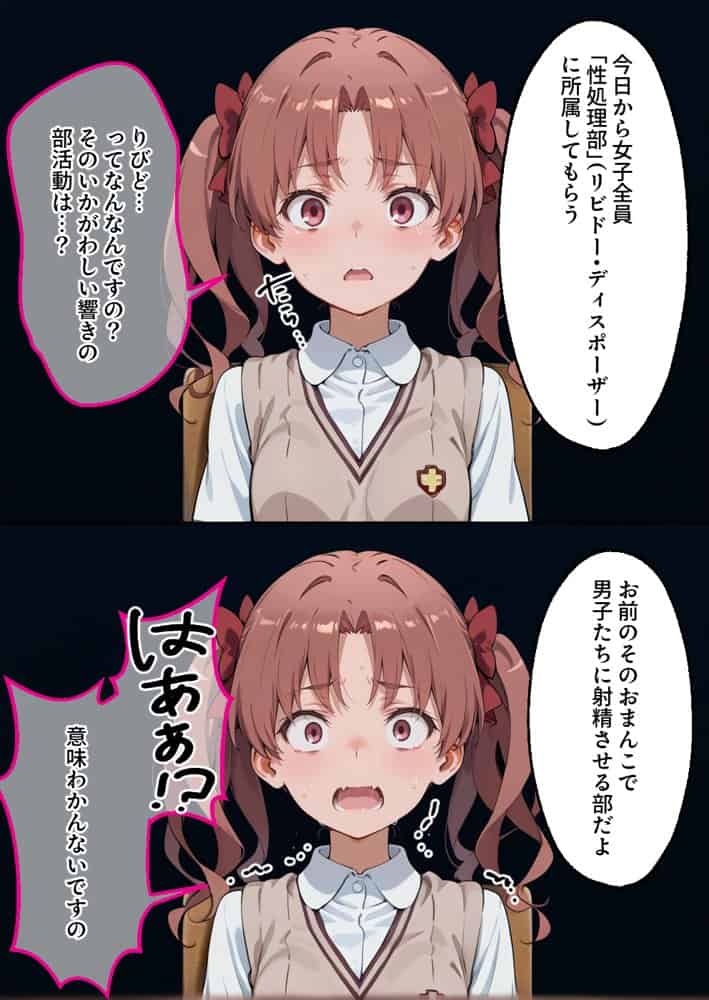S○Xしないと即退学？ 今日から全員強●性処理部（はーと）中出しでご奉仕ポイント大量GET快楽堕ち凌●学園能力者編