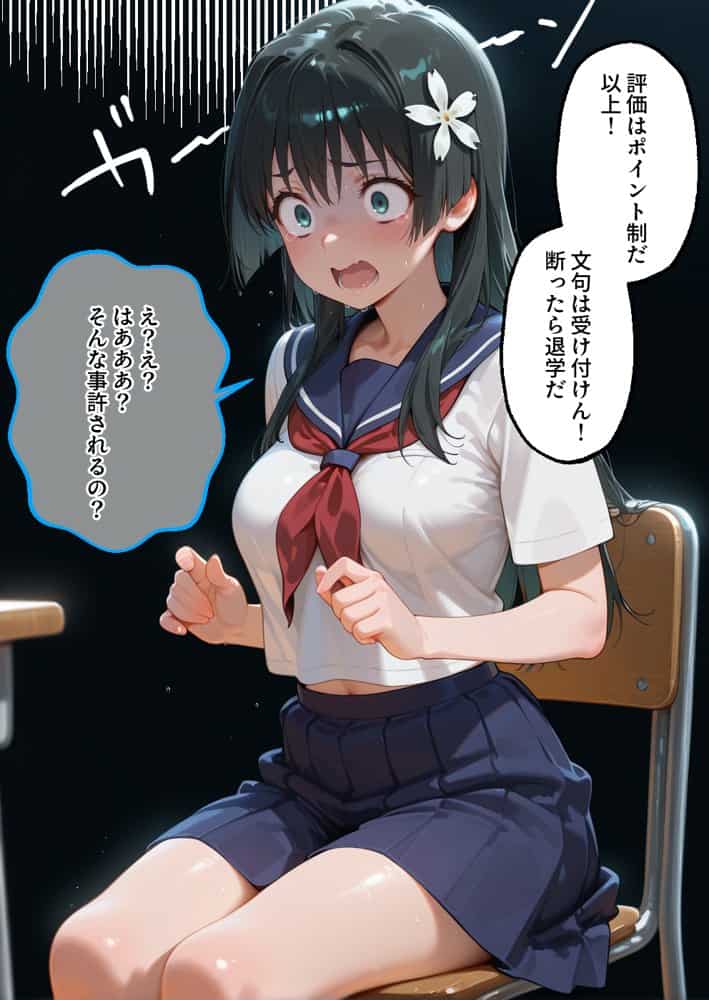 S○Xしないと即退学？ 今日から全員強●性処理部（はーと）中出しでご奉仕ポイント大量GET快楽堕ち凌●学園能力者編