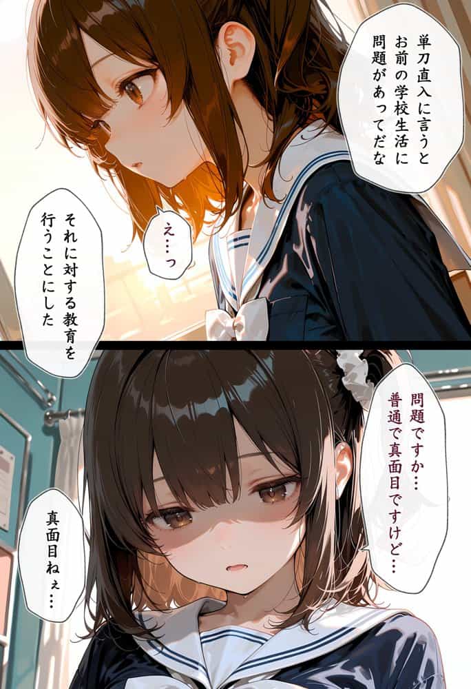 秘密の放課後 誰も居ない教室で自慰行為に耽っていた少女と冴えない教師のお話