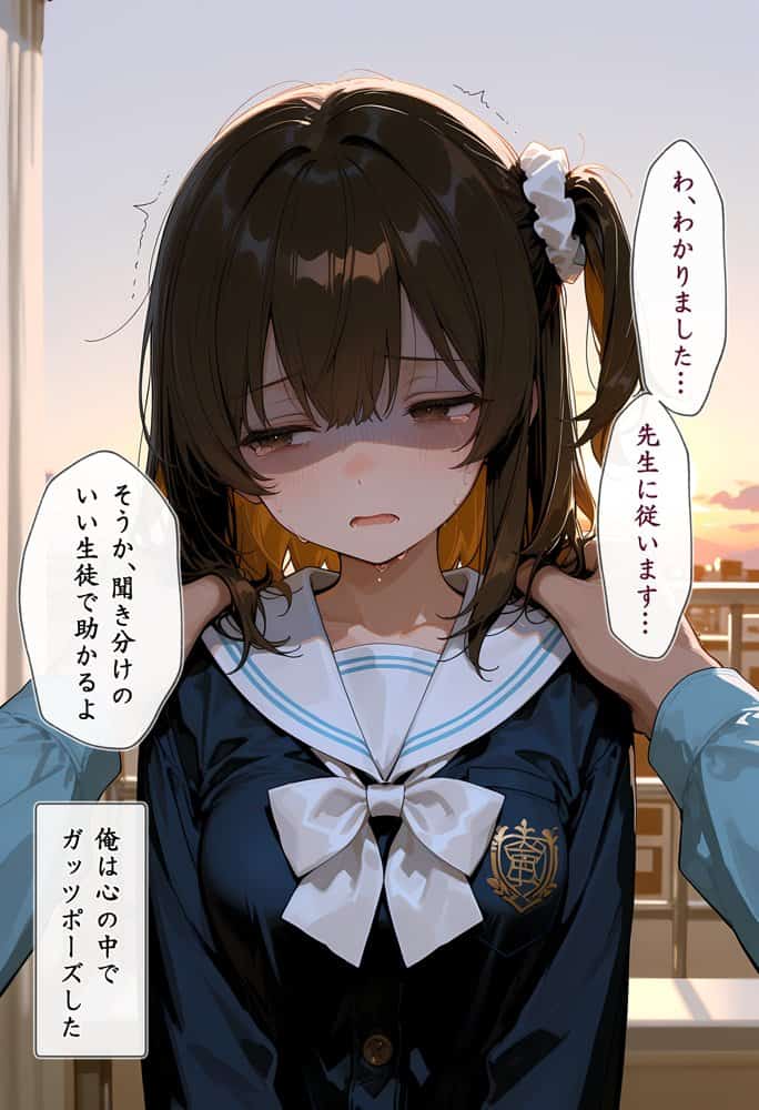 秘密の放課後 誰も居ない教室で自慰行為に耽っていた少女と冴えない教師のお話