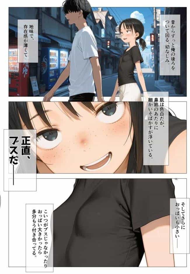 ちいぶす-おっぱい小さくてブスだけどいつでもヤレる幼馴染- モザイク版