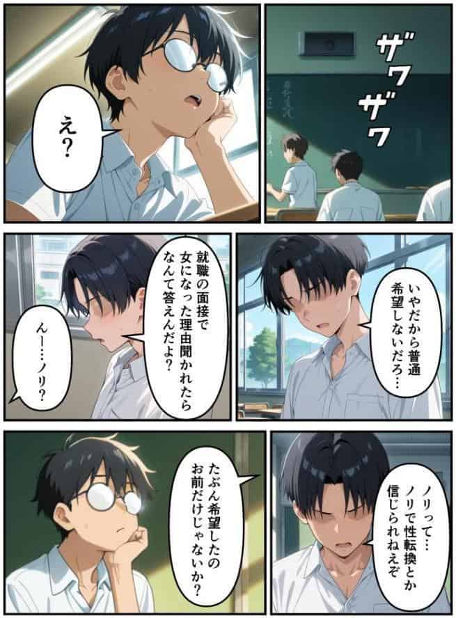 性転換希望調査に僕だけ希望するで出した結果、本当に女の子になってしまった話