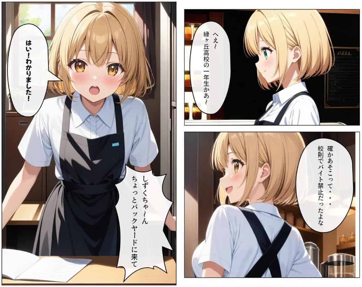 くそキモ店長に弱みを握られ犯●れまっくた金髪ロリJK【モザイク版】