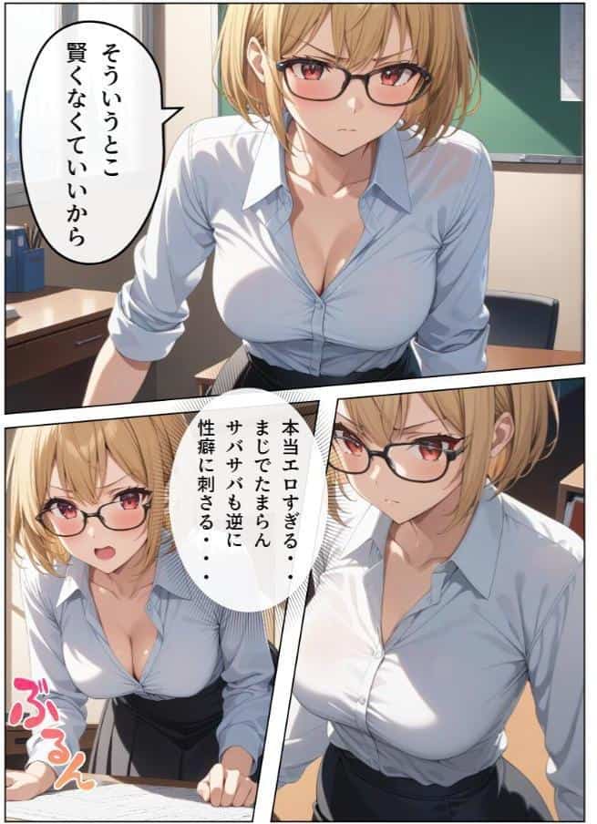 巨乳眼鏡家庭教師 快楽堕ちしたので中出ししてあげた【モザイク版】