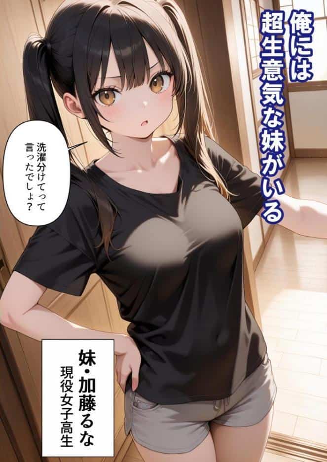 めちゃくちゃ生意気な現役学生アイドルの妹パンツでシコってたら…【モザイク版】