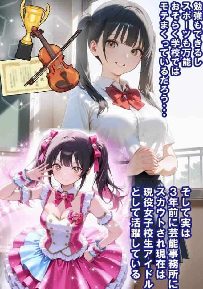 めちゃくちゃ生意気な現役学生アイドルの妹パンツでシコってたら…【モザイク版】