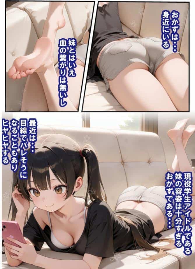 めちゃくちゃ生意気な現役学生アイドルの妹パンツでシコってたら…【モザイク版】