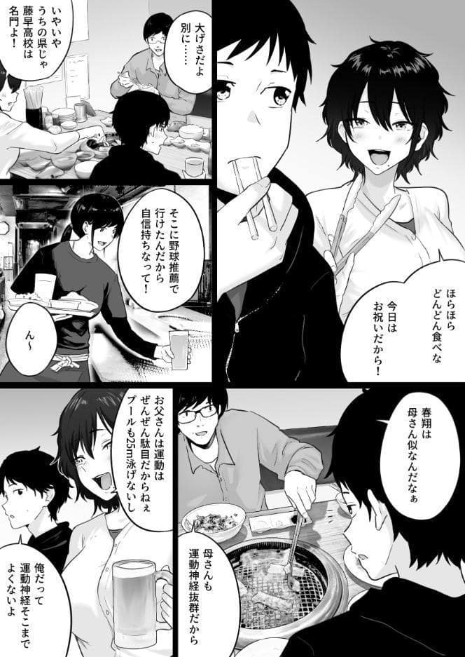 大嫌いな野球部監督と大好きな母さんのセックスを一晩中見た夜