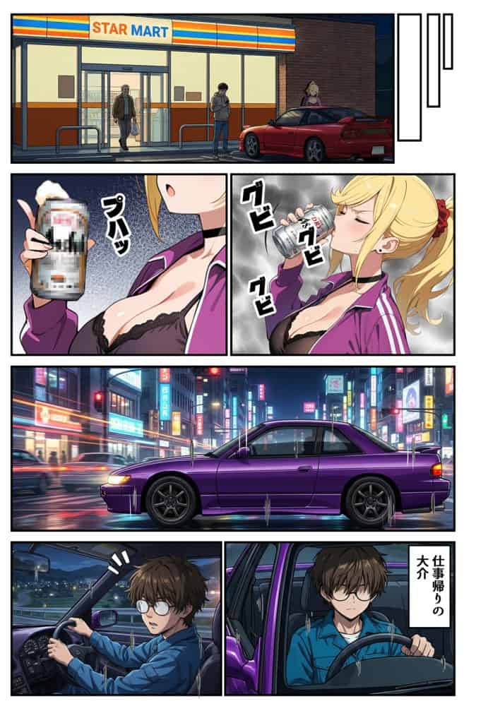 車オタクの俺が走り屋ヤンキー女で童貞卒業するまでの話・前編
