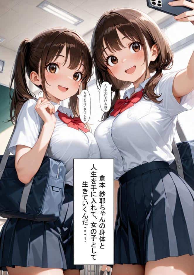 一方的な人生交換〜陰キャブサメンから クラス一の美●●に人生乗り換え〜 モザイク版