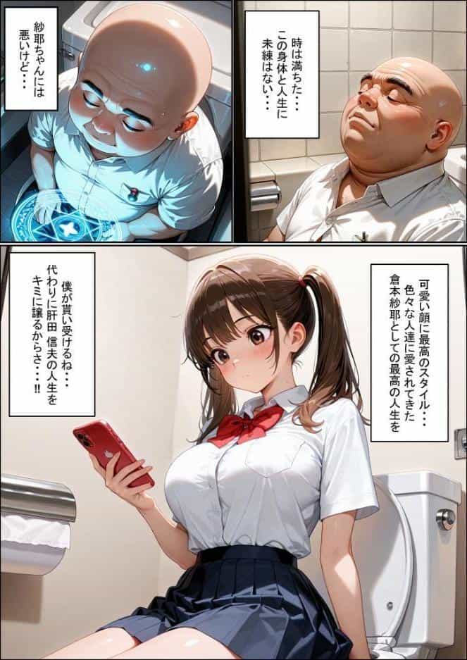 一方的な人生交換〜陰キャブサメンから クラス一の美●●に人生乗り換え〜 モザイク版