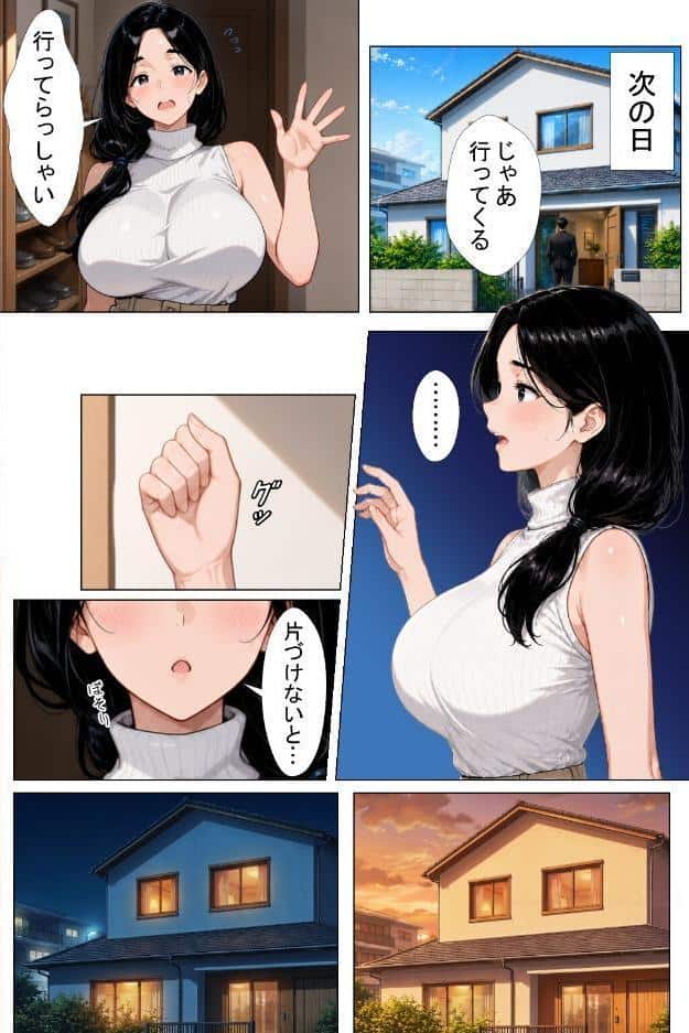 隣の新婚夫を淫乱人妻が寝取って種付けプレスされる話【棒消し修正版】