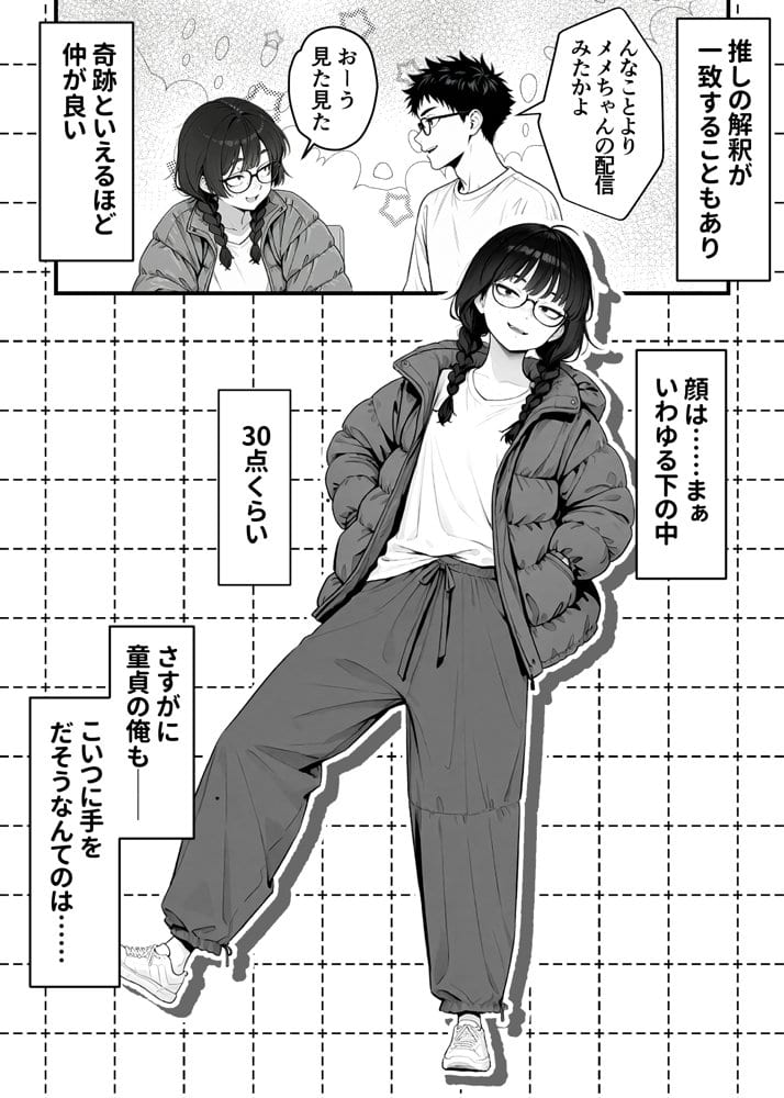 顔30点のオタク友達が実は身体120点で、友情なんてどうでもよくて欲望のままにセックスした話